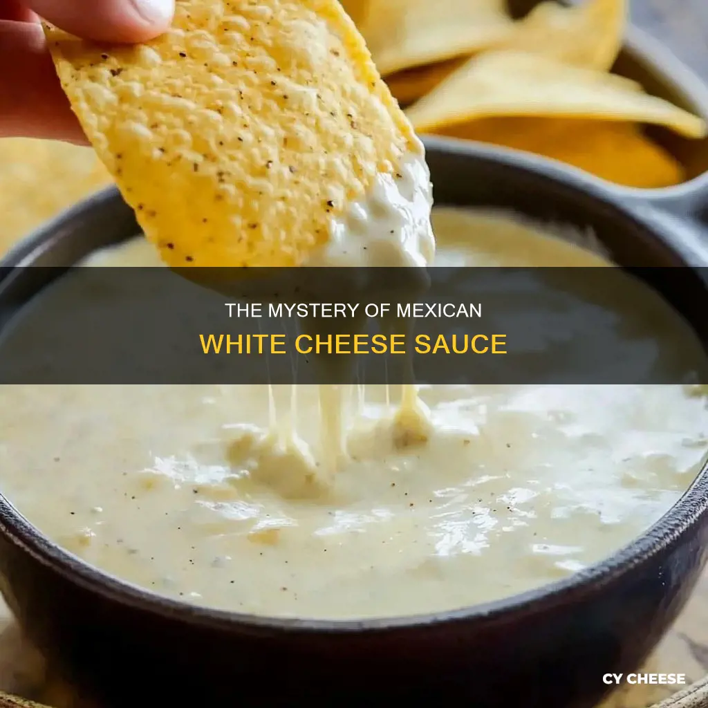 what is the white cheese sauce served in mexican restaurants