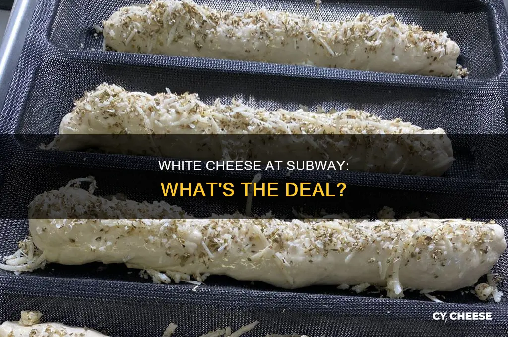 what is the white cheese subway uses