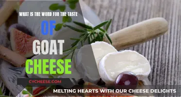 Goat Cheese's Unique Taste: What's the Word?