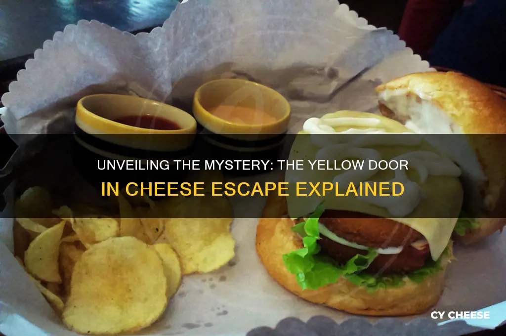 what is the yellow door in cheese escape