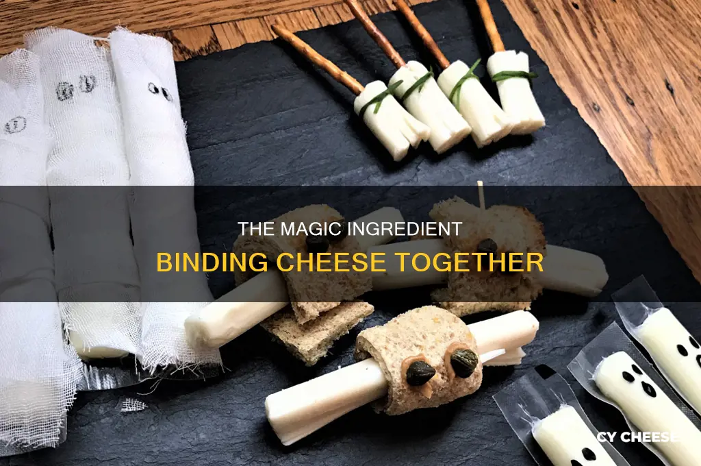 what is used in cheese to make it stick together