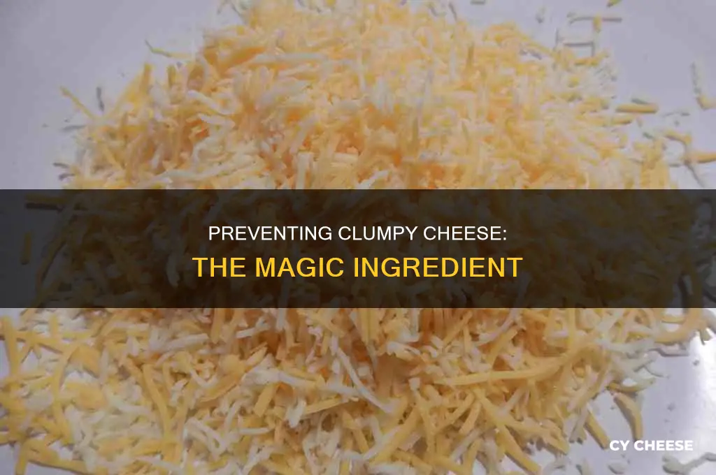 what is used to keep cheese from clumping