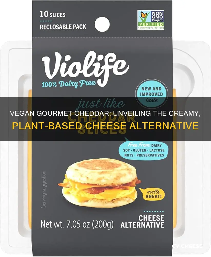 what is vegan gourmet cheddar cheese