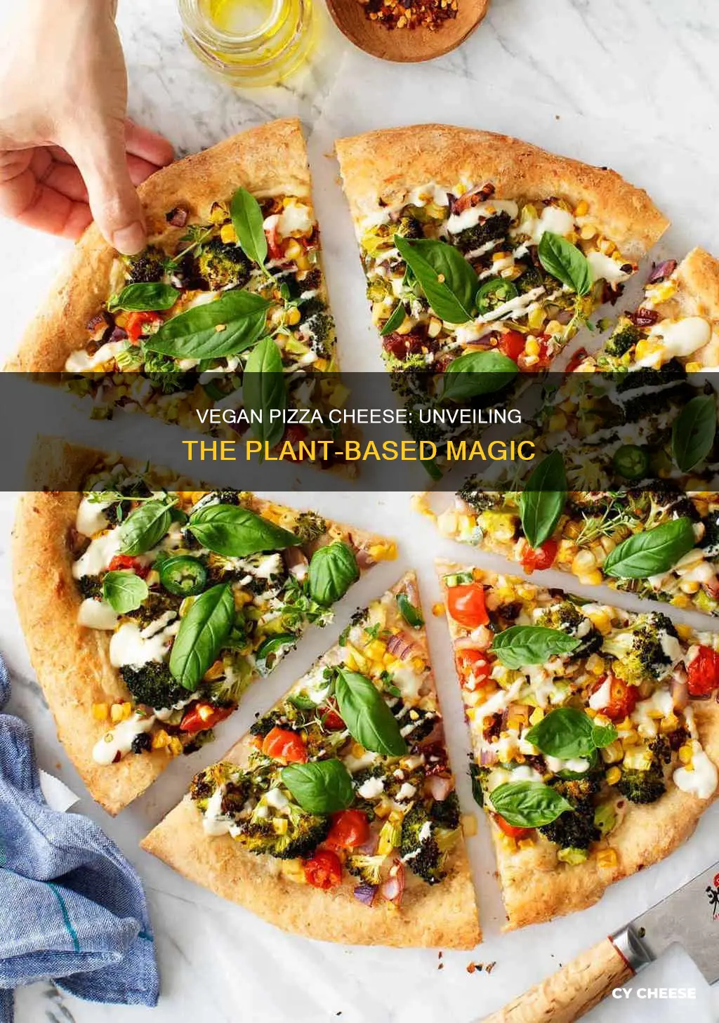 what is vegan pizza cheese made of