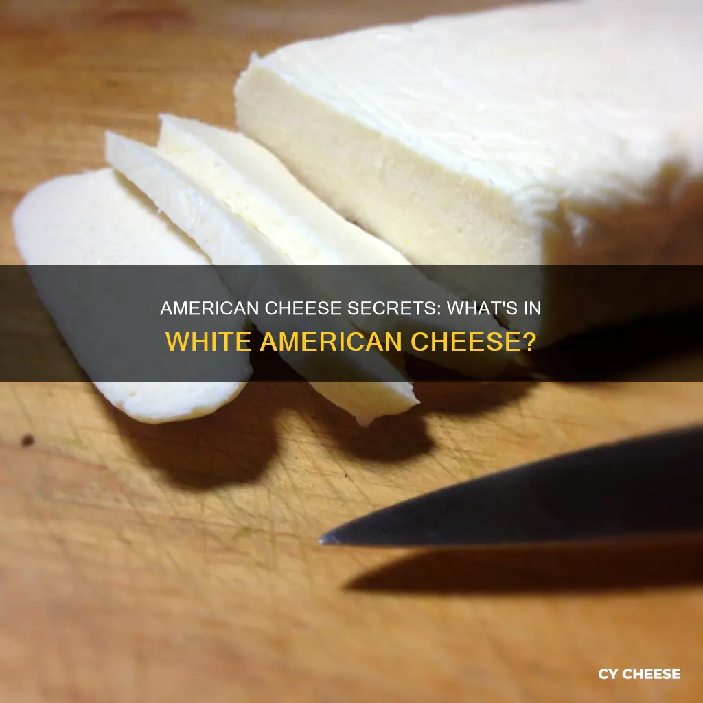what is white american cheese made from