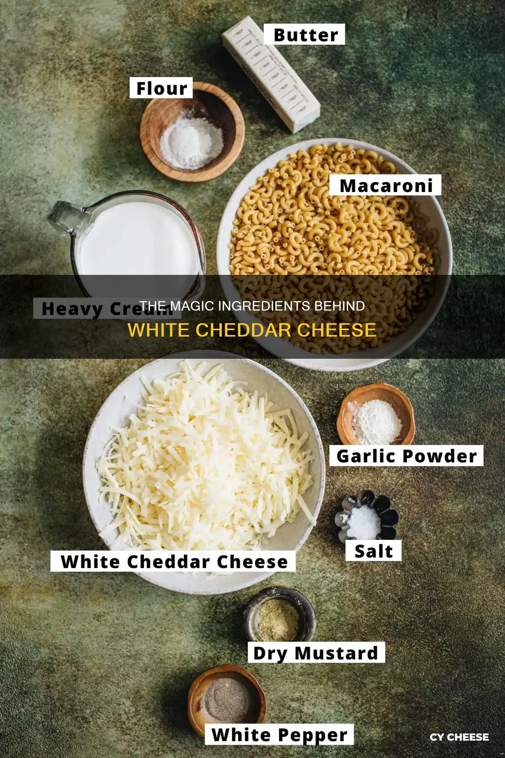 what is white cheddar cheese made from