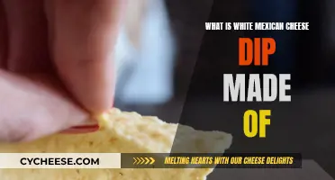 The Real Ingredients of White Mexican Cheese Dip