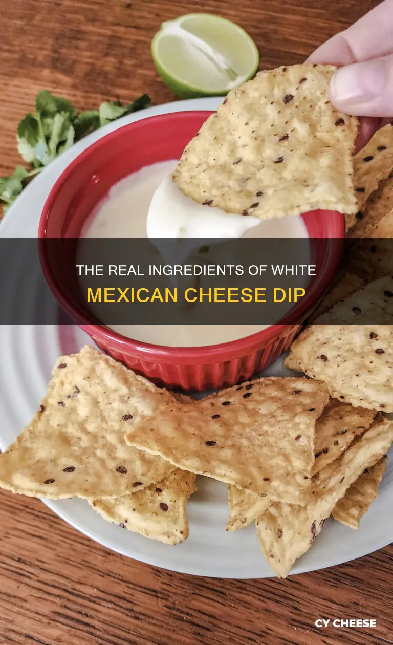 what is white mexican cheese dip made of