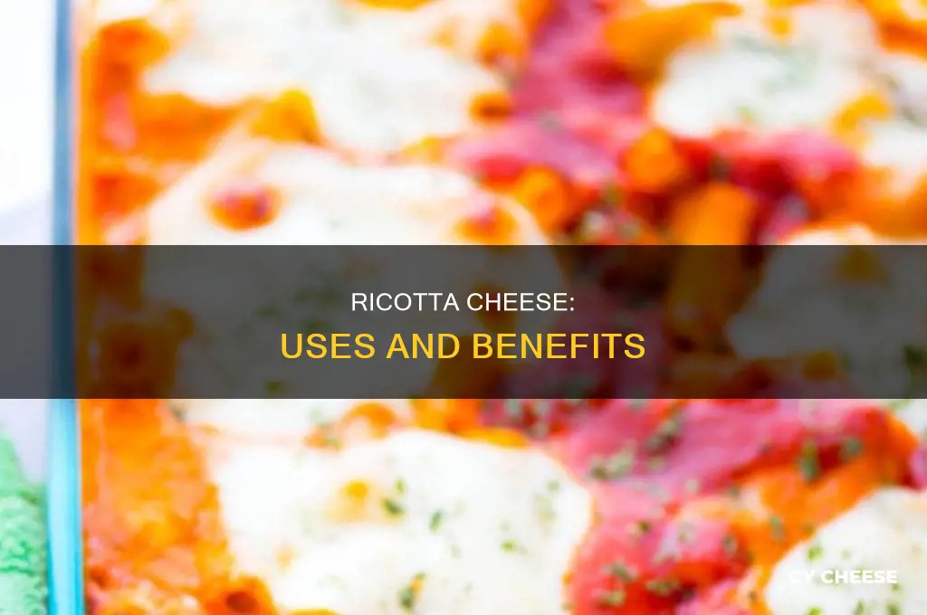 what is whole milk ricotta cheese used for or in