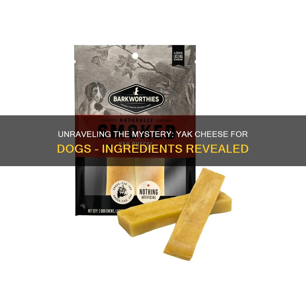 what is yak cheese for dogs made from