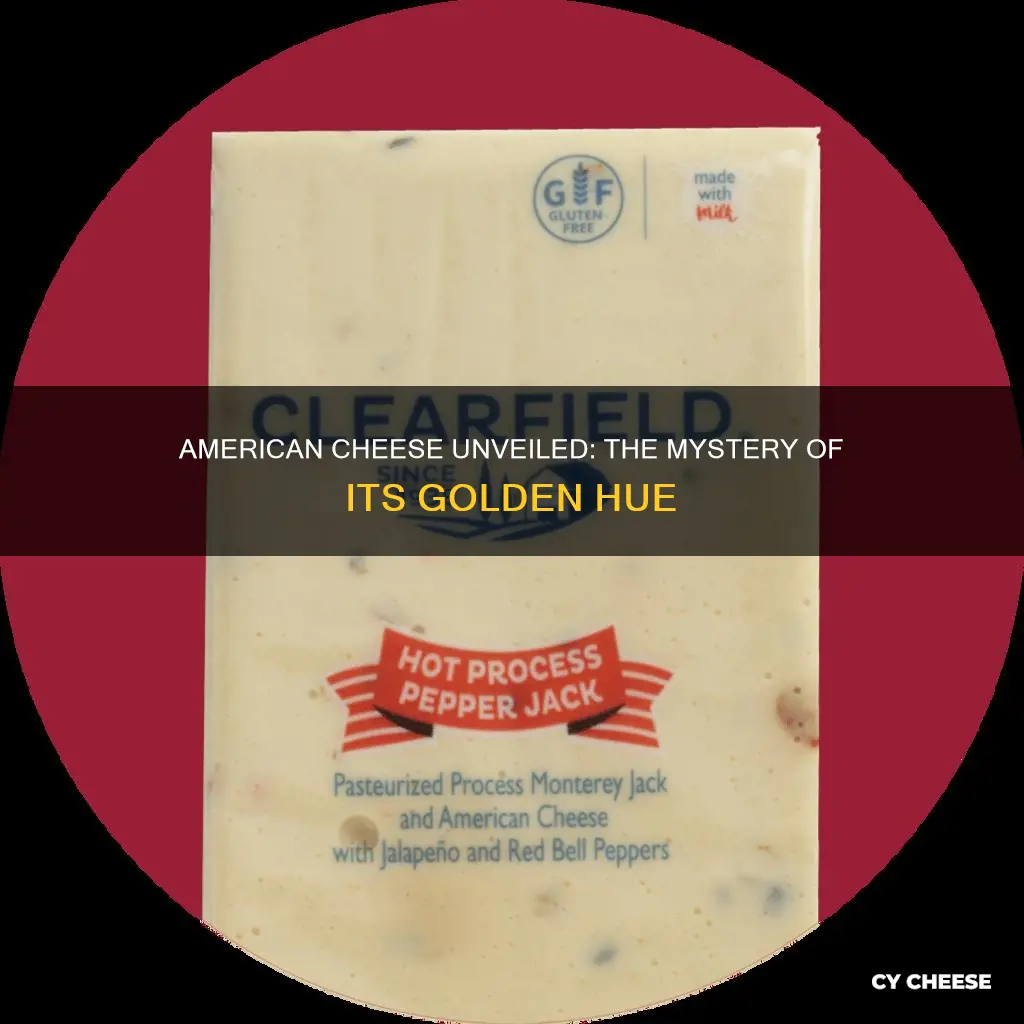 what is yellow american cheese made of
