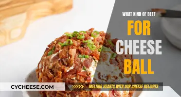 Beef and Cheese Ball: Choosing the Right Meat