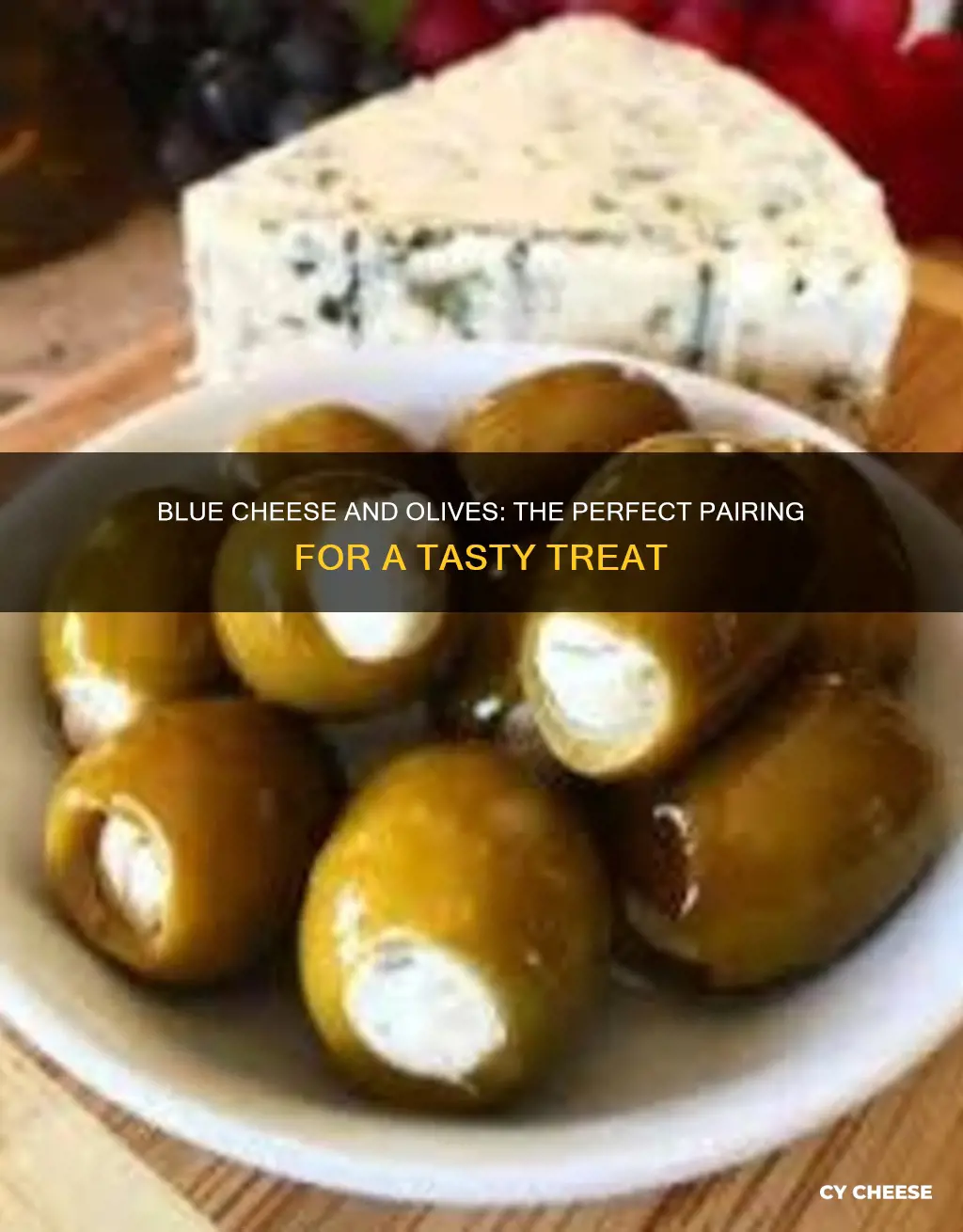 what kind of blue cheese to stuff olives