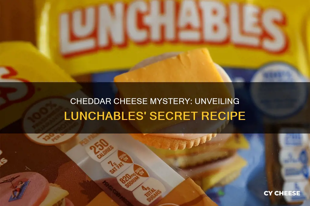 what kind of cheddar cheese is in the lunchables