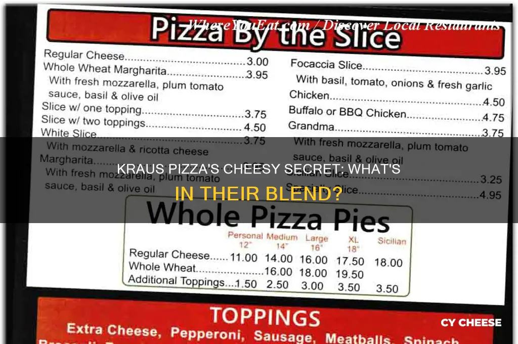 what kind of cheese does kraus pizza use