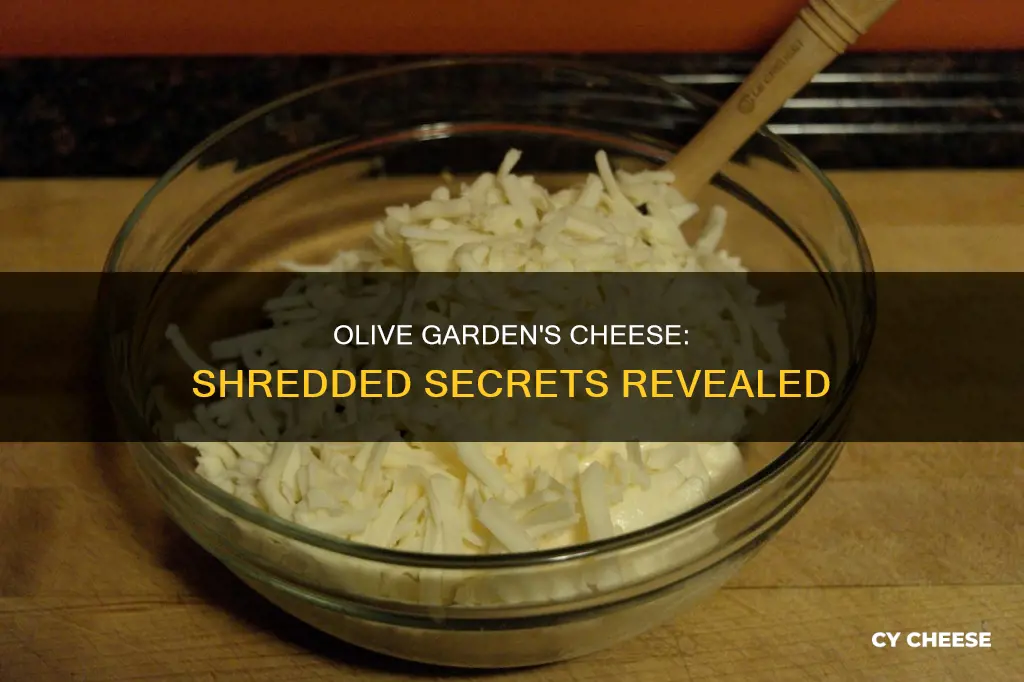 what kind of cheese does olive garden shred