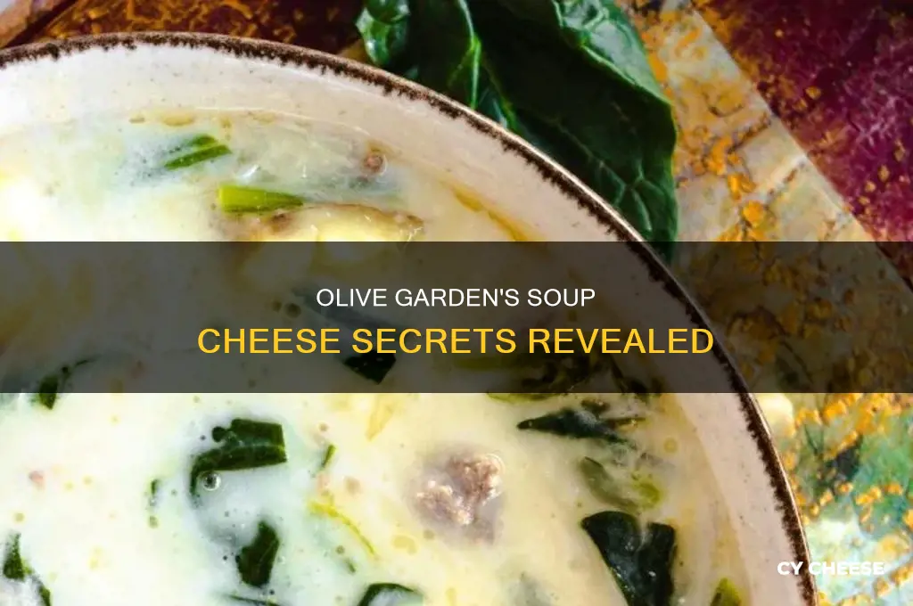 what kind of cheese does olive garden use in soup