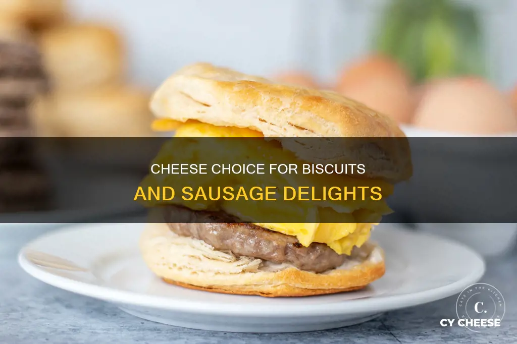 what kind of cheese for biscuits and sausage