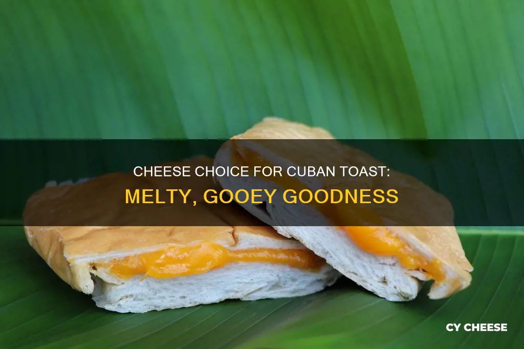 what kind of cheese for cuban cheese toast