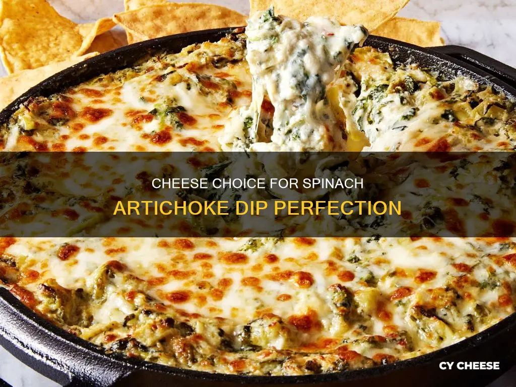 what kind of cheese for spinach artichoke dip