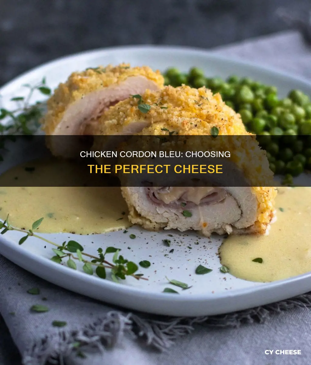 what kind of cheese goes in chicken cordon bleu