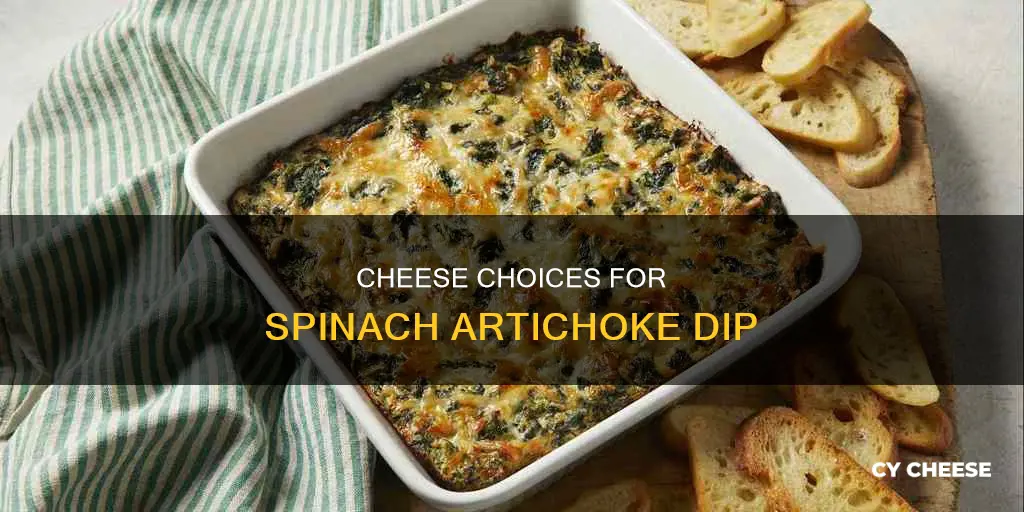 what kind of cheese goes in spinach artichoke dip