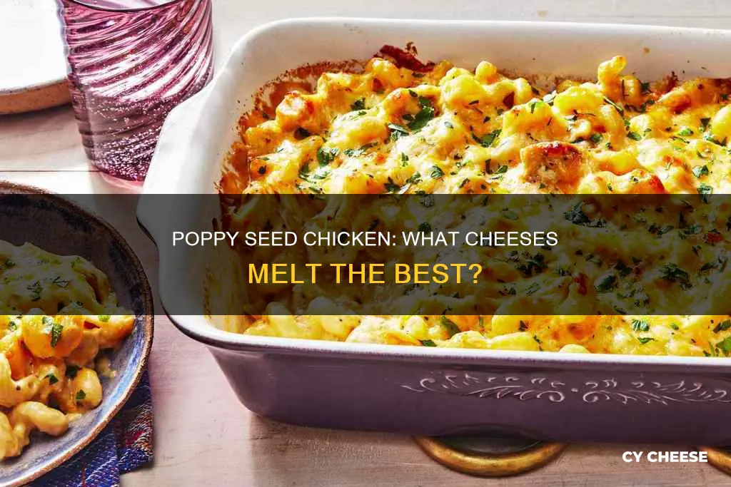 what kind of cheese goes into poppy seed chicken