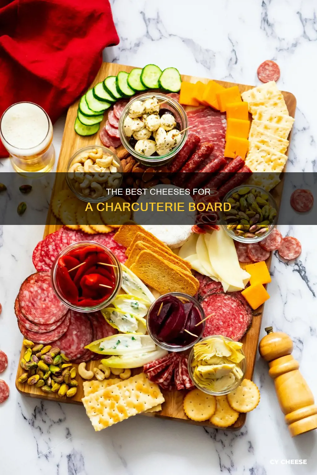 what kind of cheese goes on a charcuterie board