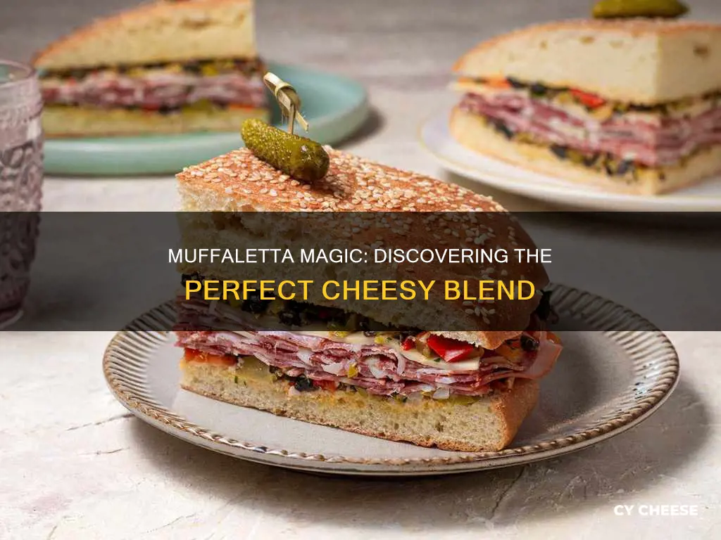 what kind of cheese goes on a muffaletta