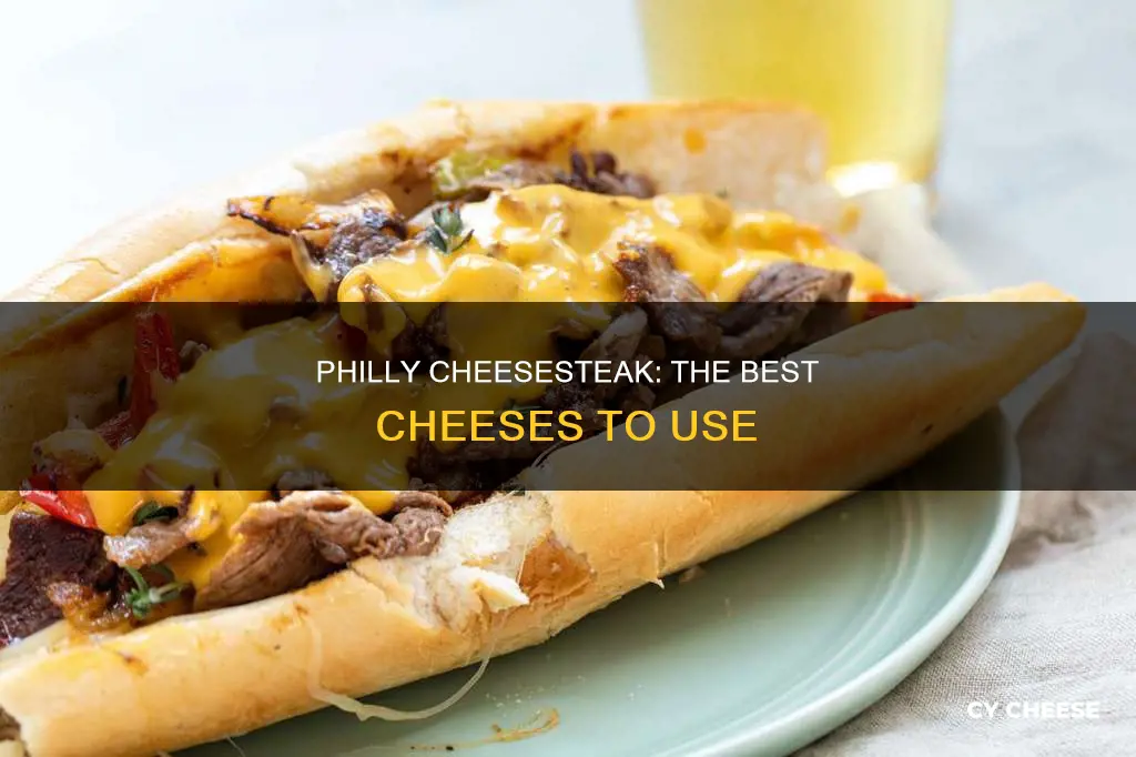 what kind of cheese goes on a philly cheese sandwich