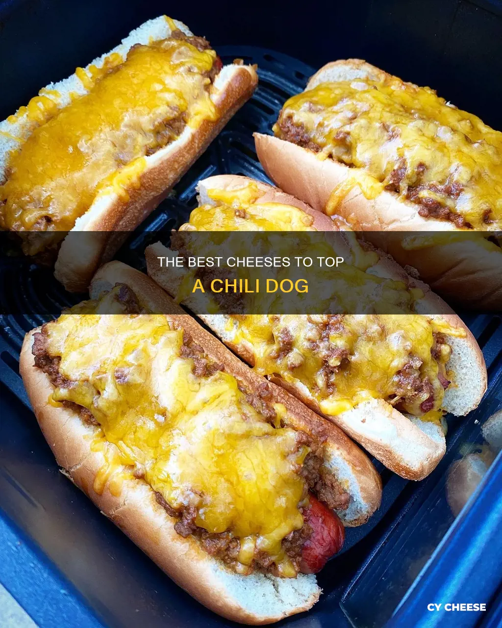 what kind of cheese goes on chili cheese dogs