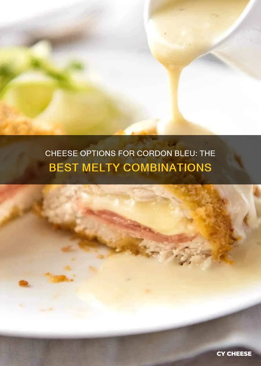 what kind of cheese goes on cordon bleu