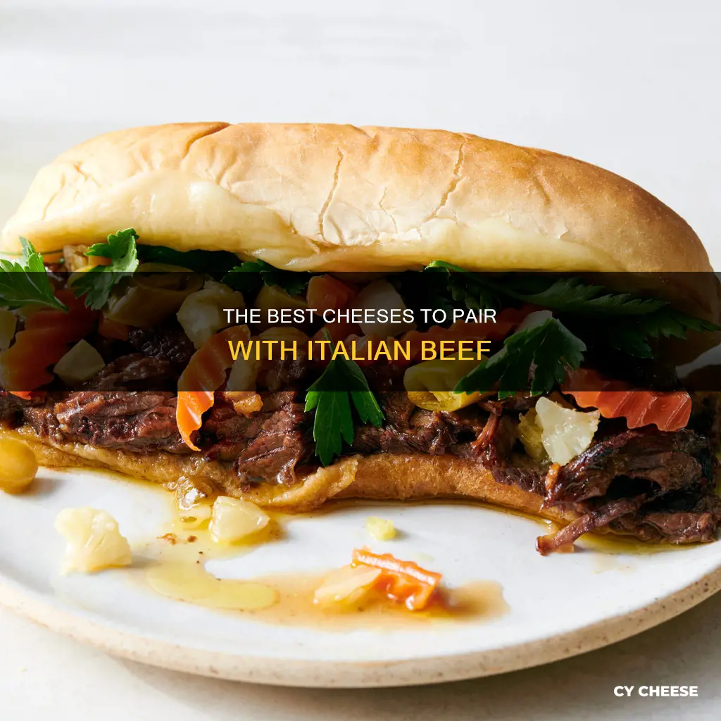 what kind of cheese goes on italian beef