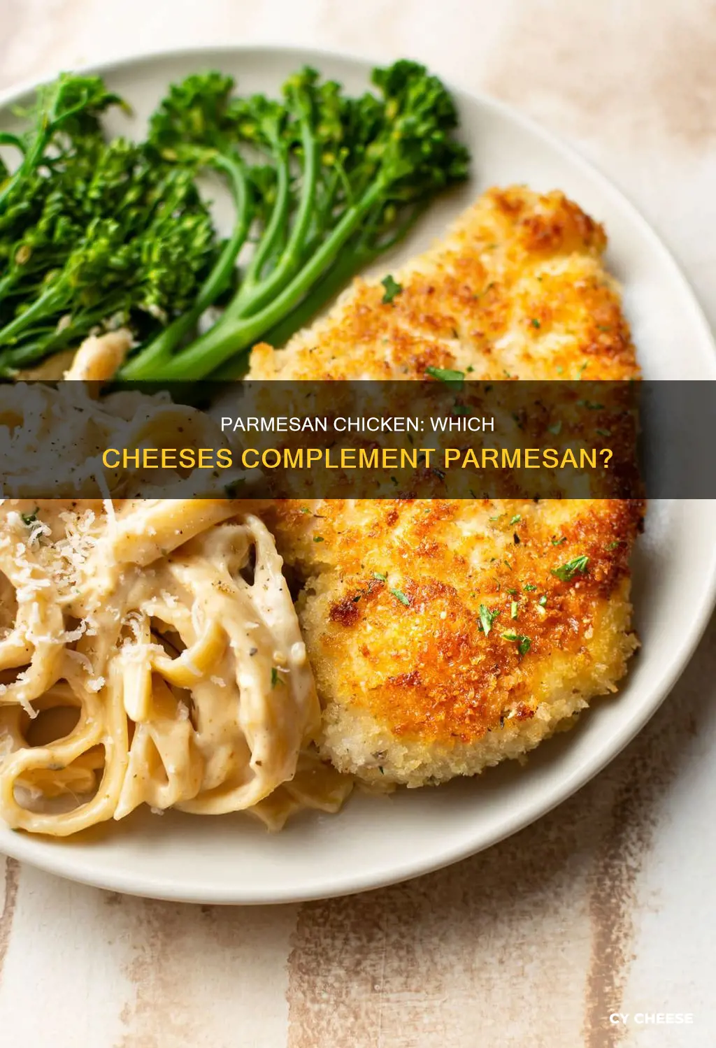 what kind of cheese goes on parmesan chicken