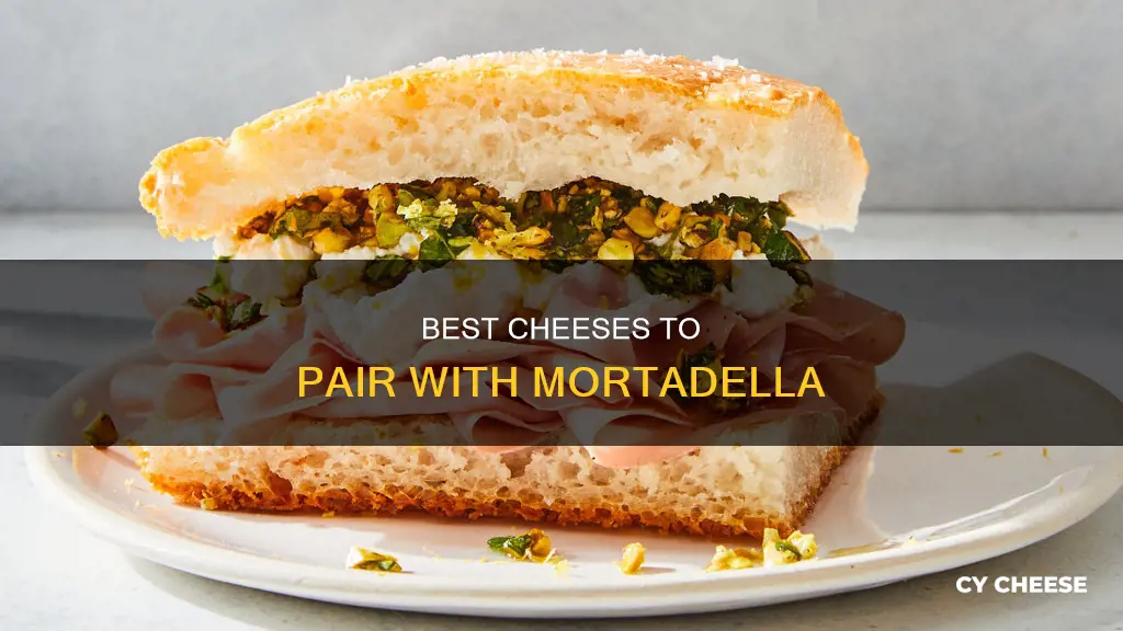 what kind of cheese goes with mortadella