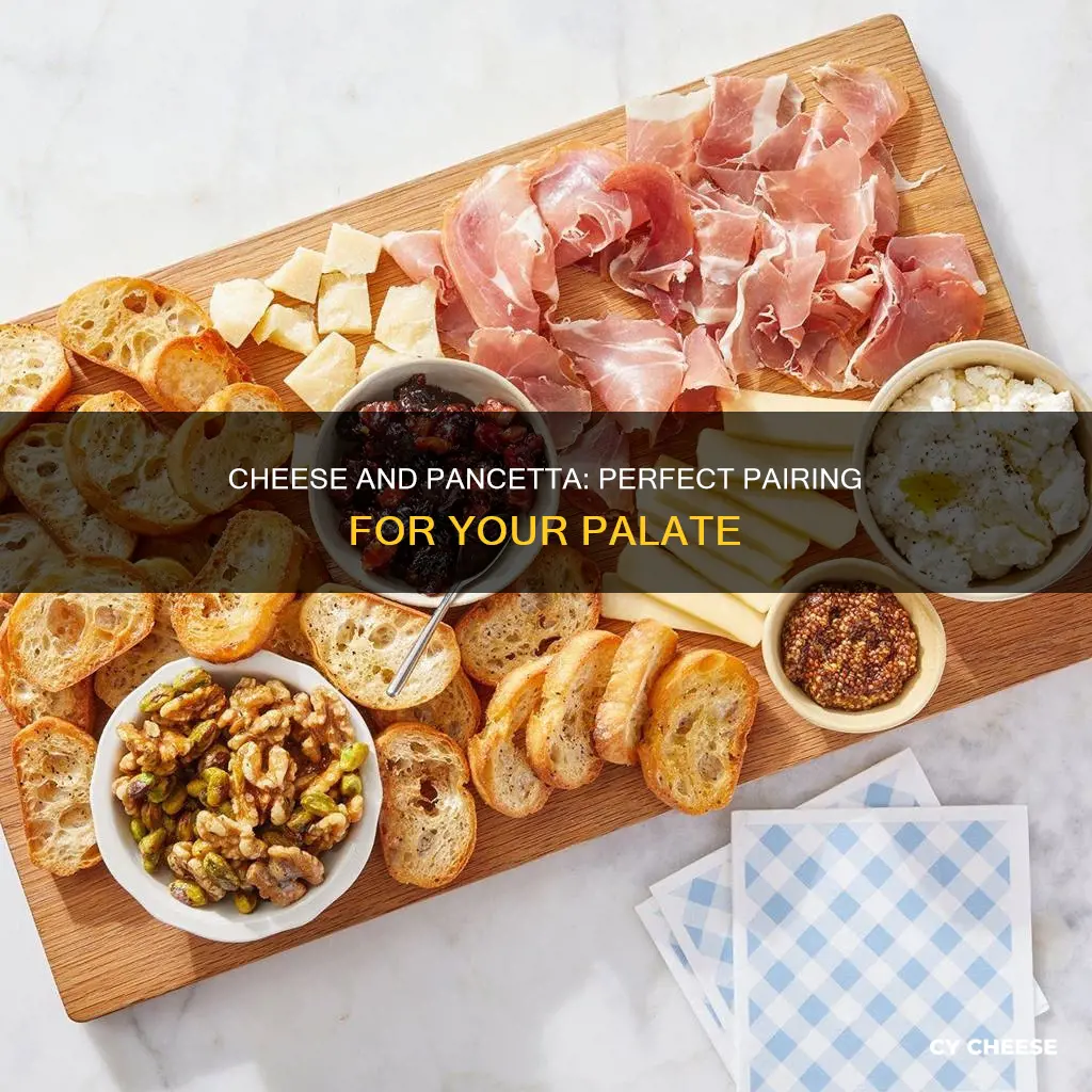 what kind of cheese goes with pancetta