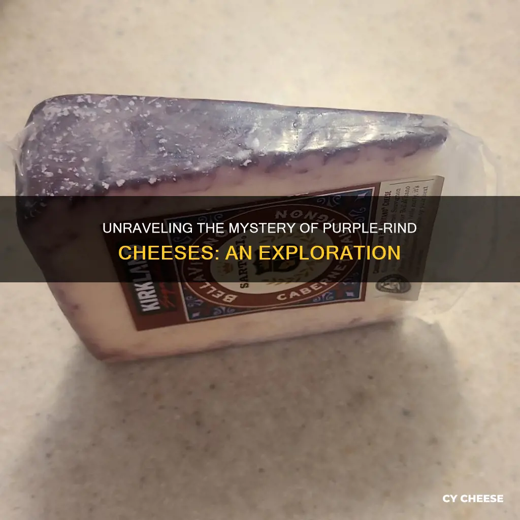 what kind of cheese has a purple rind