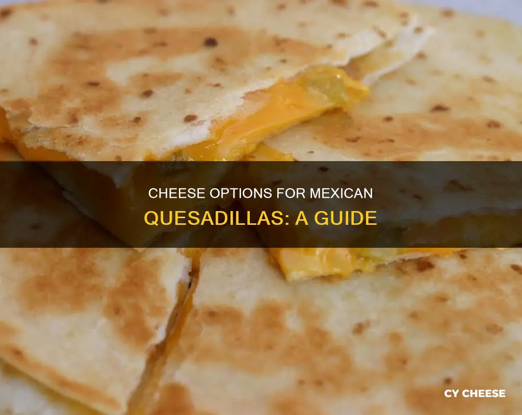 what kind of cheese in a mexican quesadillas