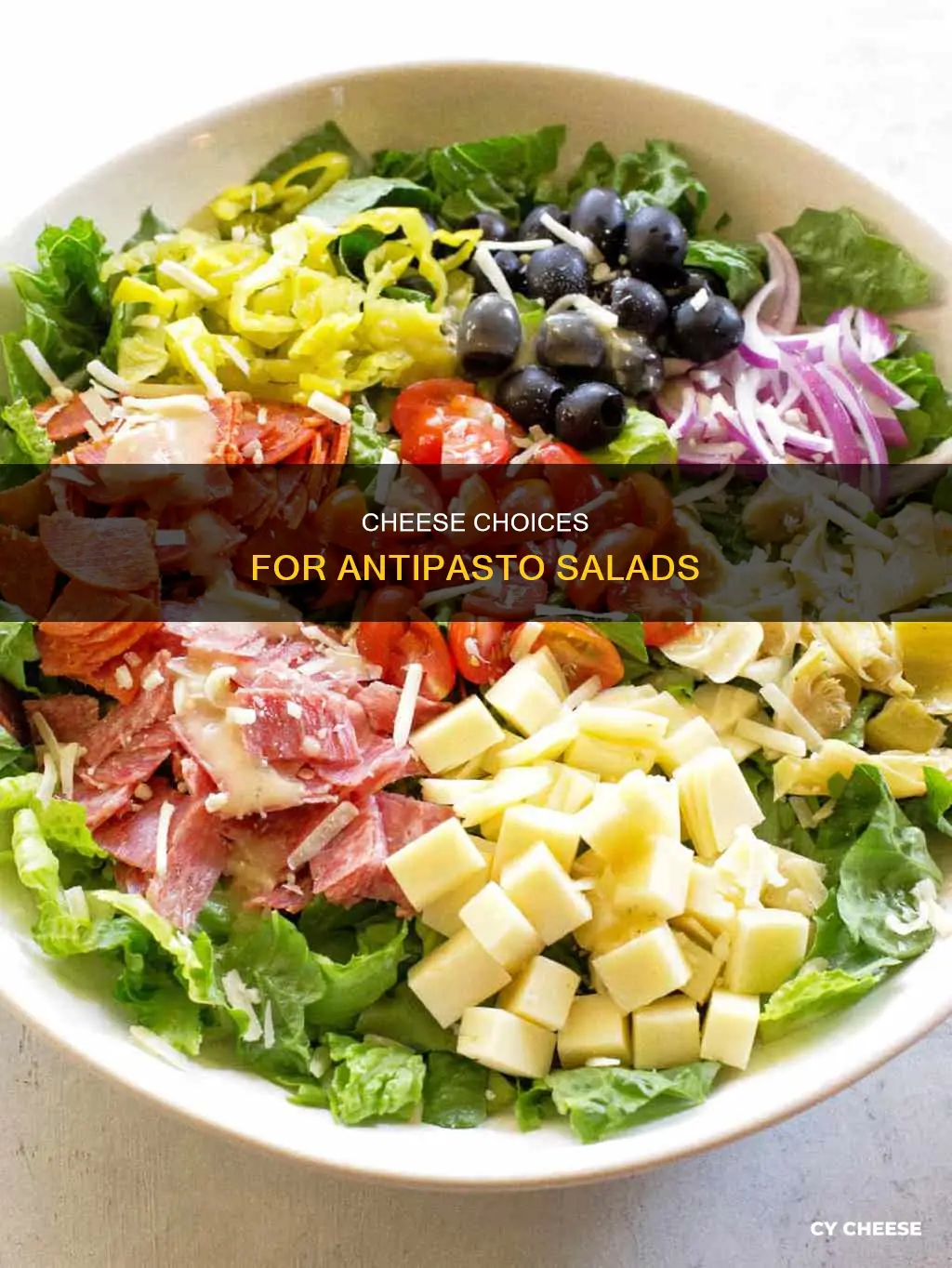 what kind of cheese in antipasto salad