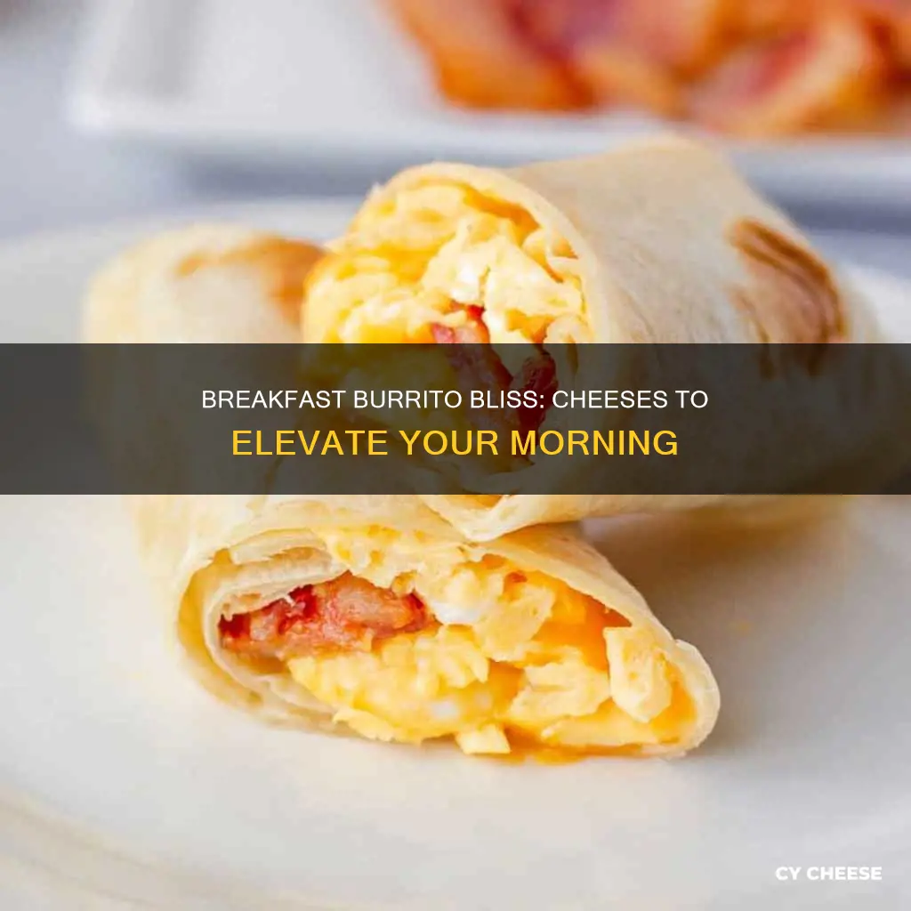 what kind of cheese in breakfast burrito