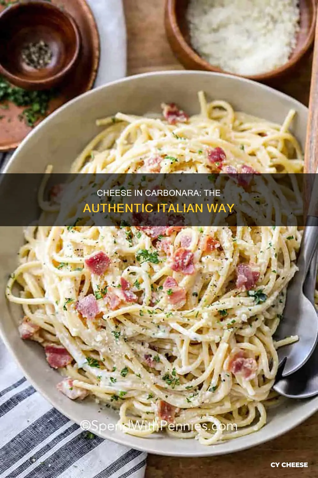 what kind of cheese in carbonara