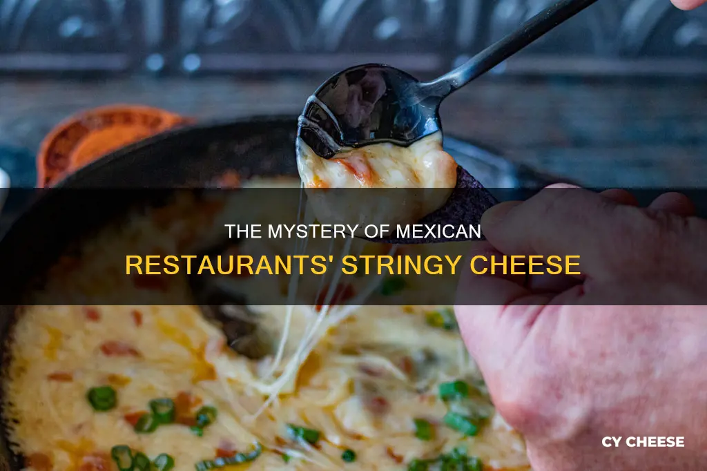 what kind of cheese in mexican restaurants that is stringy