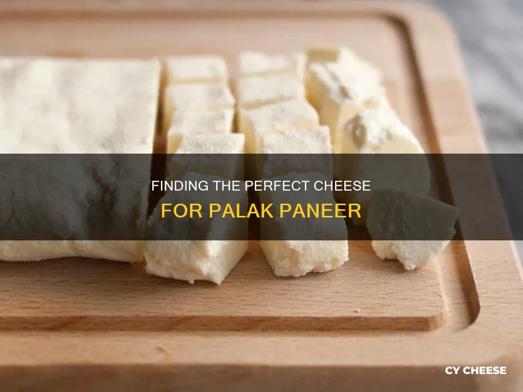 what kind of cheese in palak paneer