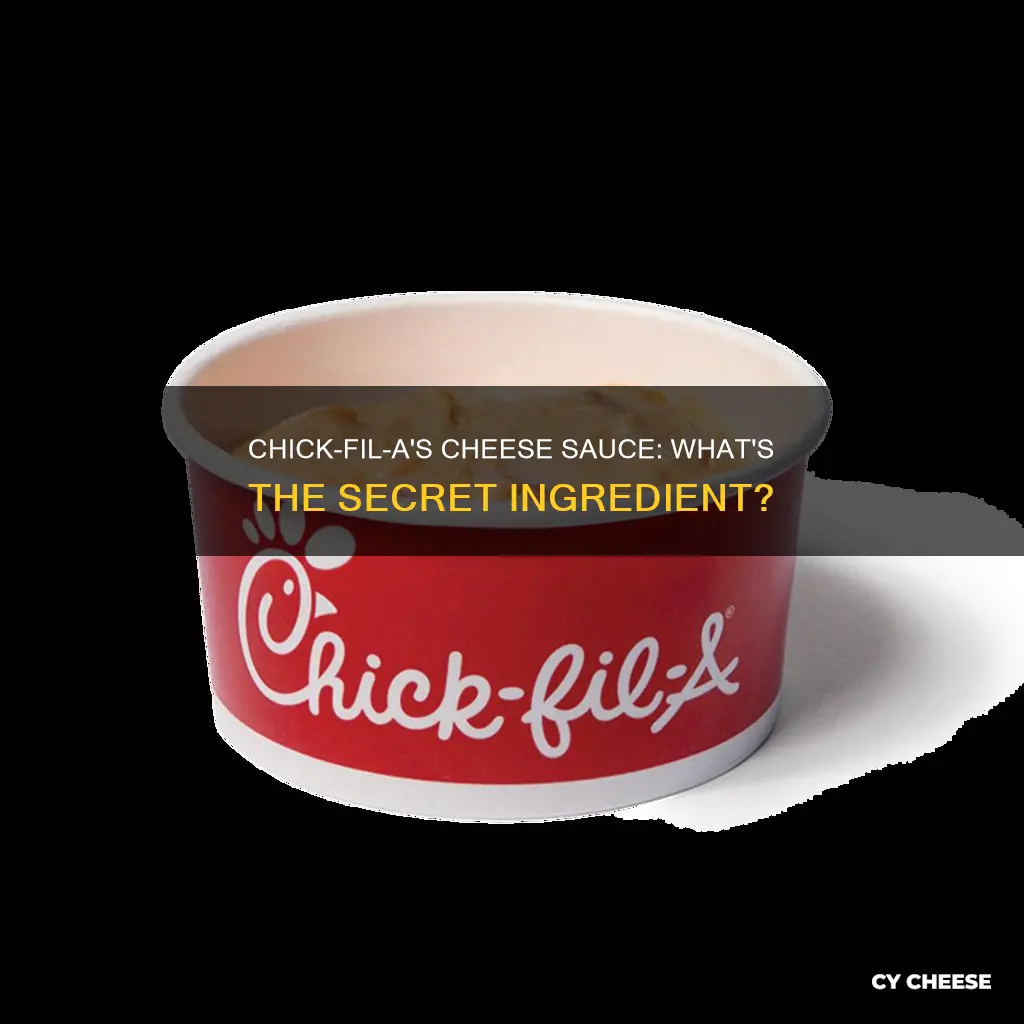 what kind of cheese is chick fil a cheese sauce