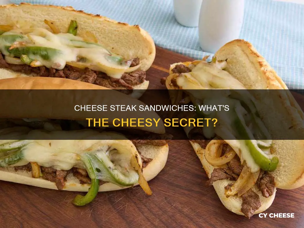 what kind of cheese is in a cheese steak sandwich