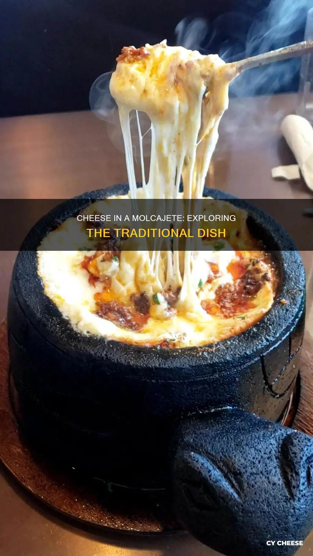 what kind of cheese is in a molcajete