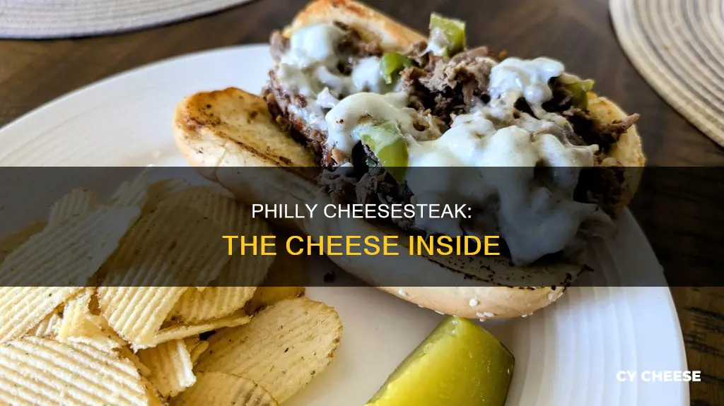 what kind of cheese is in a philly cheesesteak sandwich