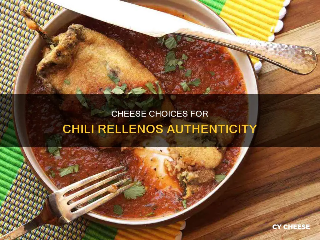 what kind of cheese is in authentic chili rellanos