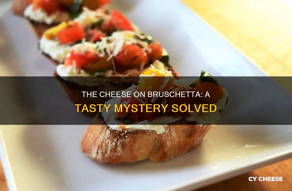 what kind of cheese is in bruschetta