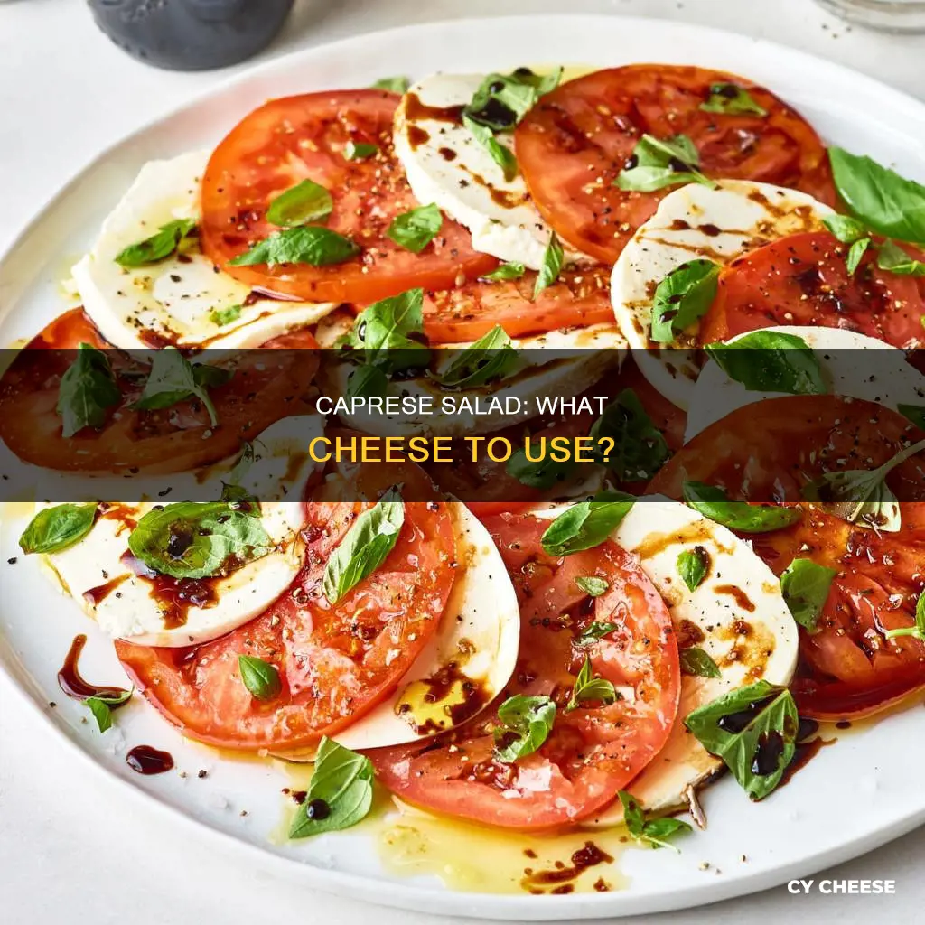 what kind of cheese is in caprese salad